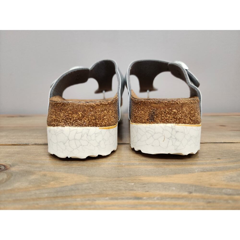 Birkenstock Papillio Gizeh Platform Sandals Silver Women's US 8 - Picture 4 of 6